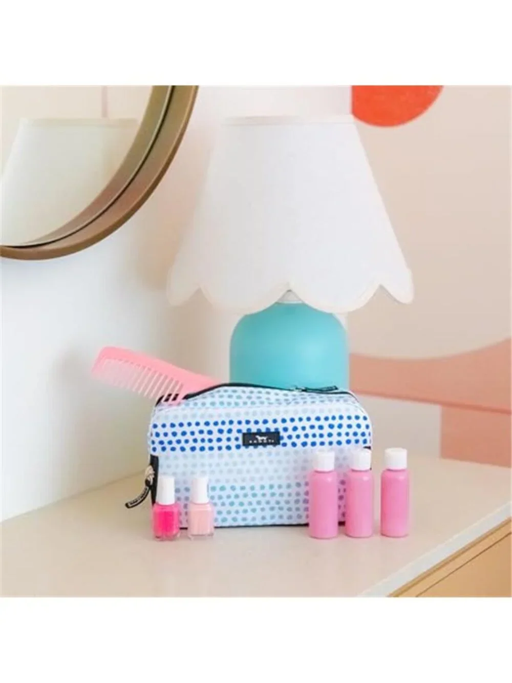 Travel Toiletry Bag Cosmetic Organizer Triple Zip Makeup Toiletry Storage Pouch